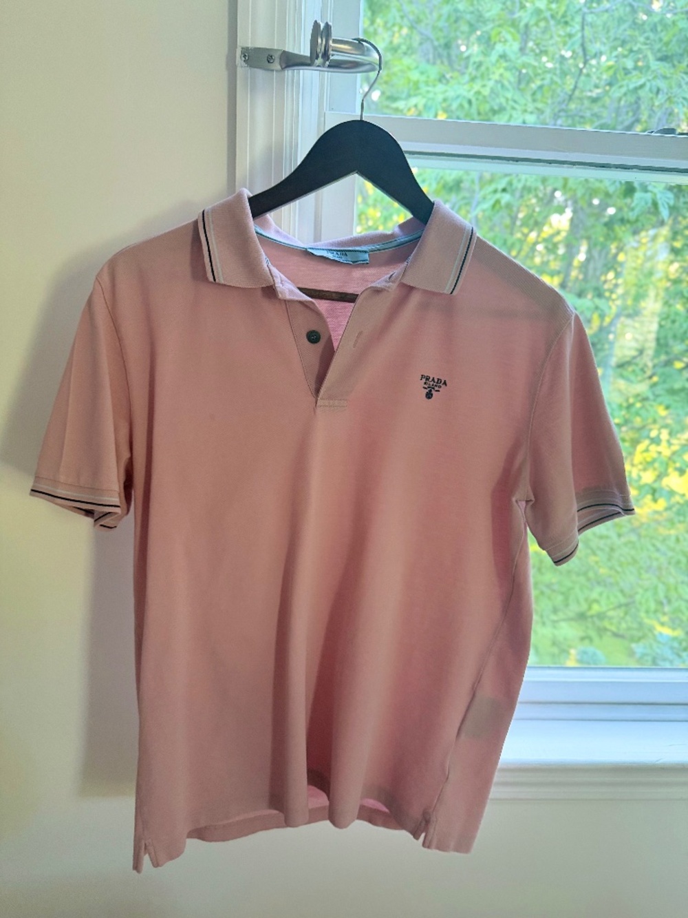 Prada Mens Polo Shirt - Pink